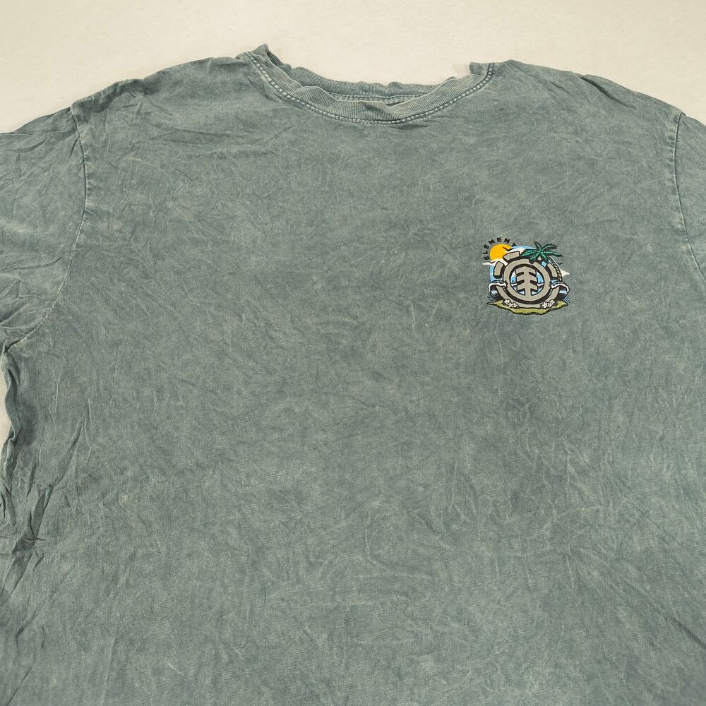 Element Skateboarding Short Sleeve Crew Neck Graphic T-Shirt Mens Size M Blue